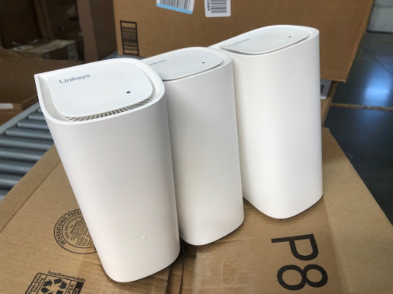 Photo 3 of (READ FULL POST) Linksys Velop Pro 7 WiFi Mesh System | Three Cognitive Tri-Band routers | 10 Gbps Speeds | 9,000 sq. ft. Coverage| Connect 200+ Devices | 3 Pack MBE7003 | 2023 Release WiFi Mesh 3 Pack