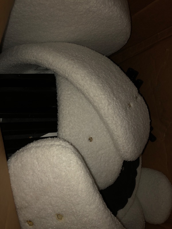 Photo 1 of furry white 2 pc seat
