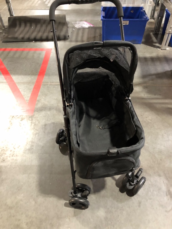 Photo 4 of ****NON REFUNDABLE NO RETURNS SOLD AS IS***PARTS ONLY**
Dog strollers for small dogs 3 in 1 collapsible dog stroller with 4 wheels rotating 360 degrees with brake pedal cat stroller with storage basket and cup holder suitable for small medium dogs and cat