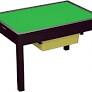 Photo 1 of *** missing hardware *** UTEX Large 2 in 1 Kid Activity Table with Storage for Older Kids, Play Table for Kids,Boys,Girls, Espresso