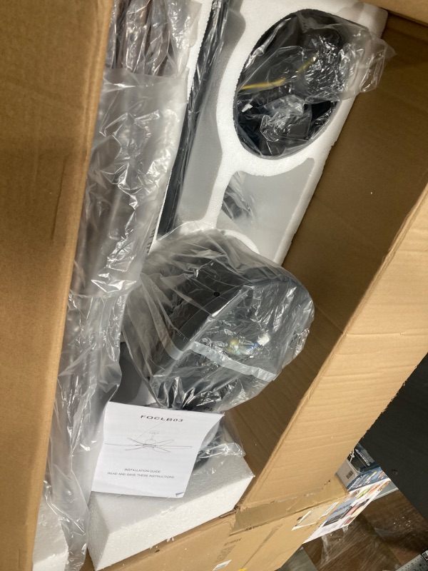 Photo 1 of Industrial 66" Large Ceiling Fan with Light & Remote Control in Black & Walnut Wood Color, 6 Blades 6-speed Low Profile Ceiling Fan Fixture, for Kitchen Bedroom Living Room Patio Indoor Outdoor Walnut & Black