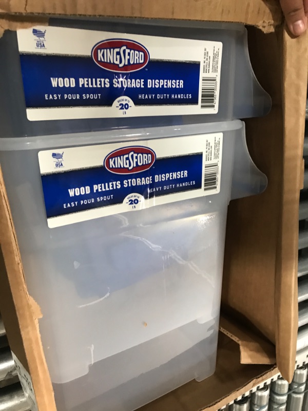 Photo 1 of Buddeez Pet Food Storage Containers - Capacity Dog Food Storage Container, Cat Food Container, Bird Seed Storage Container, with Durable EZ Grip Handle, EZ Flip Lid & Scoop (2 Pack) 16 QT/16 LB 16 Quart 2 Pack