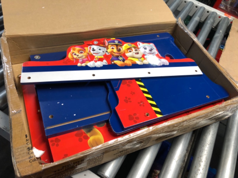 Photo 3 of ***USED - SCRATCHED - LIKELY MISSING PARTS - UNABLE TO VERIFY FUNCTIONALITY***
Delta Children Deluxe Toy Box, PAW Patrol, 23.5”W x 14.25”D x 20.5”H