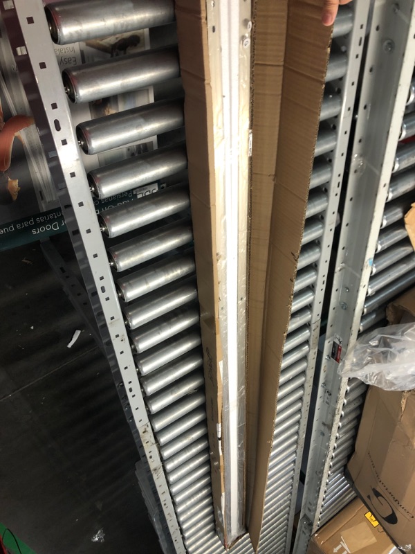 Photo 1 of ***USED - LIKELY MISSING PARTS - UNABLE TO VERIFY FUNCTIONALITY***
DreamLine Elegance 34-36 in. W x 72 in. H Frameless Pivot Shower Door in Brushed Nickel, SHDR-4134720-04