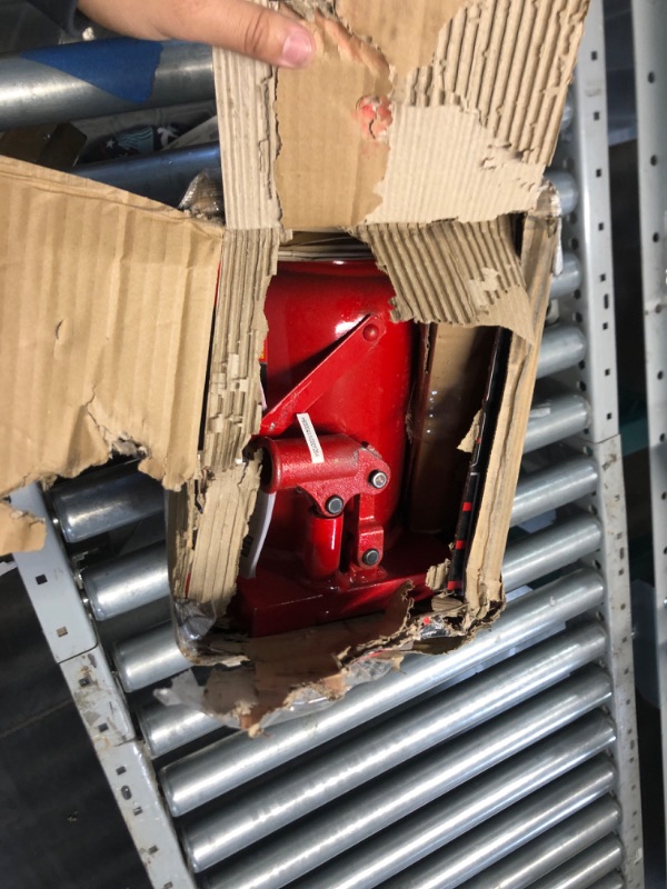 Photo 3 of BIG RED T93007 Torin Hydraulic Stubby Low Profile Welded Bottle Jack, 30 Ton (60,000 lb) Capacity, Red 30 Ton - Standard Red