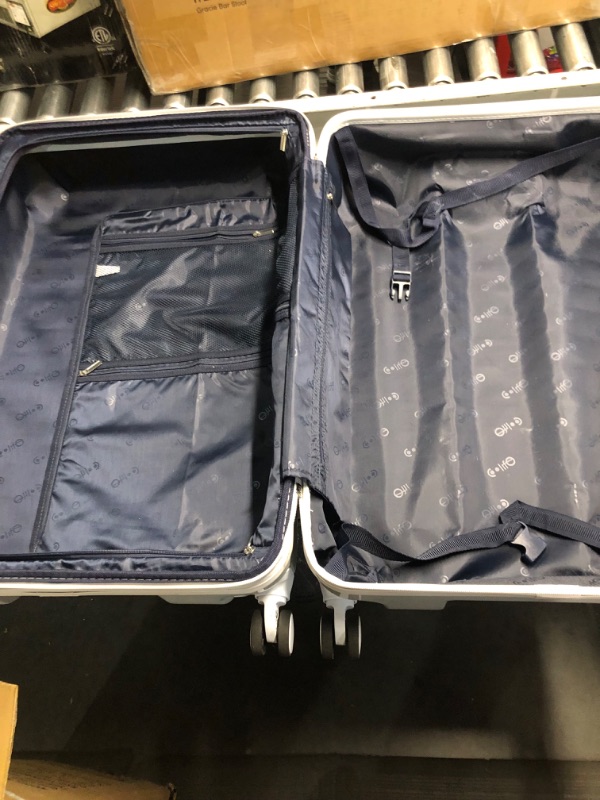 Photo 10 of **MINOR SCUFFING// MISSING KEY/// CODE IS 000**
Coolife Luggage Suitcase 4 Piece Set expandable (only 28”) ABS+PC Spinner suitcase with TSA Lock carry on 20in 24in 28in