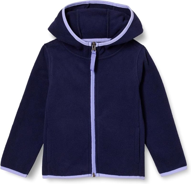 Photo 1 of Amazon Essentials Girl's Fleece Full Zip Hooded Jacket - Medium