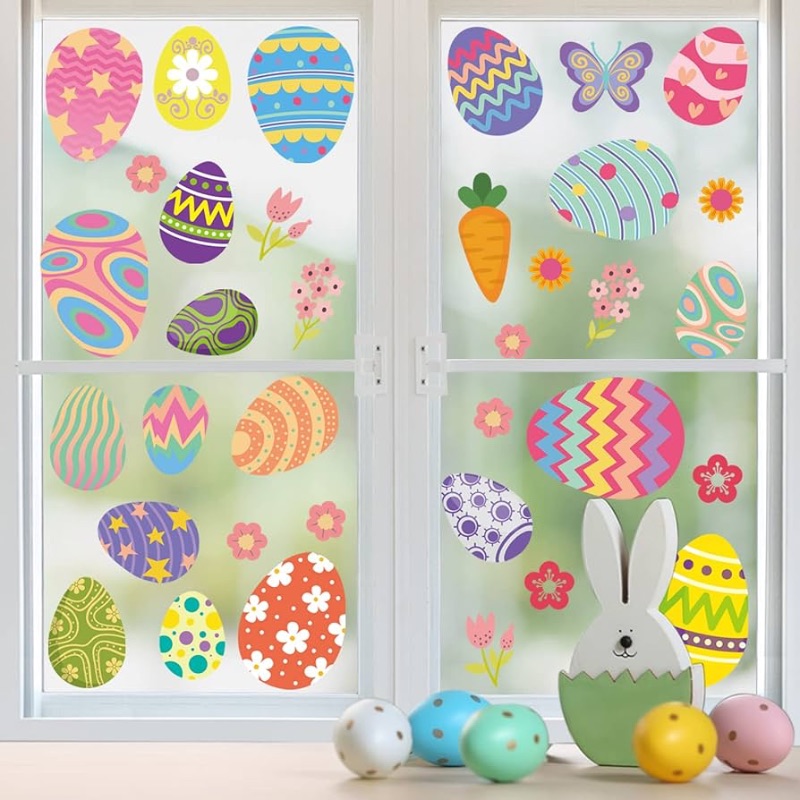 Photo 1 of ***BUNDLE***NO RETURNS***( 2 packs) Easter Window Clings for Glass Window 