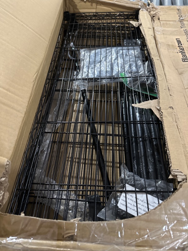 Photo 1 of **NON-REFUNDABLE**NO RETURNS**PARTS ONLY*** Five shelf storage unit Black metal