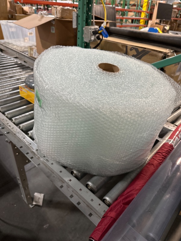 Photo 2 of Amazon Basics Perforated Bubble Cushioning Wrap - Small 3/16", 12-Inch x 175-Foot Long Roll & Amazon Basics Moving Boxes - Large, 20"x20"x15"/12 pack