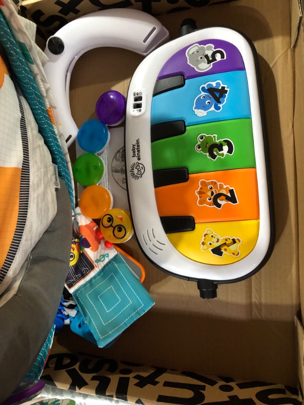 Photo 5 of Baby Einstein 4-in-1 Kickin' Tunes Music and Language Play Gym and Piano Tummy Time Activity Mat