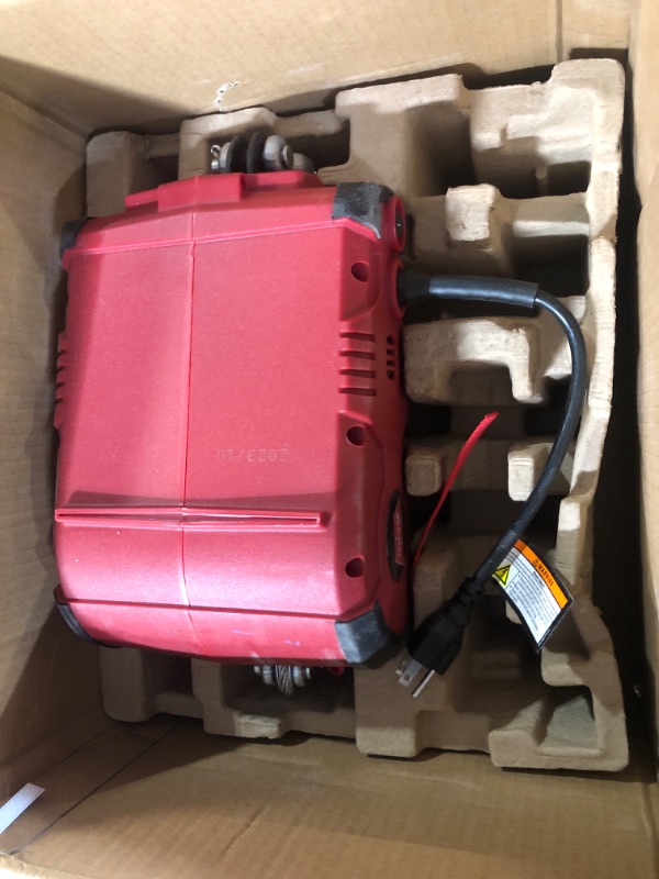 Photo 2 of (PARTS ONLY/ NO REFUNDS) WARN 885000 PullzAll Corded 120V AC Portable Electric Winch with Steel Cable: 1/2 Ton (1,000 Lb) Pulling Capacity , Red
