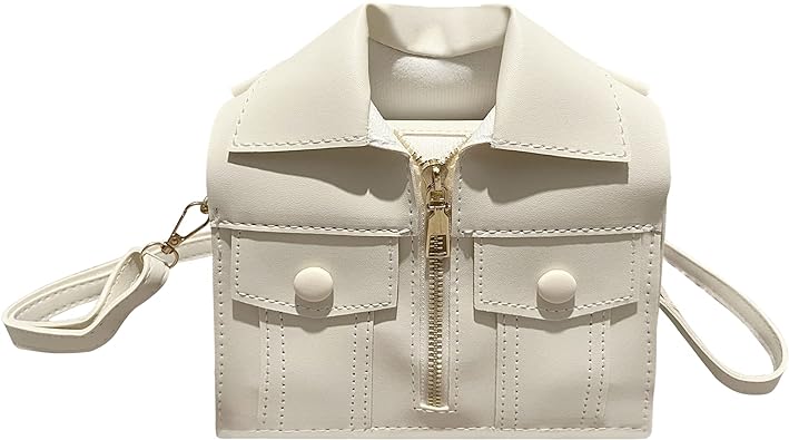 Photo 1 of **SEE NOTES**Shoulder Bag for Women - 4-in-1 Vegan Leather Crossbody Bag - Adjustable Strap with Aesthetic Folded Shirt Design