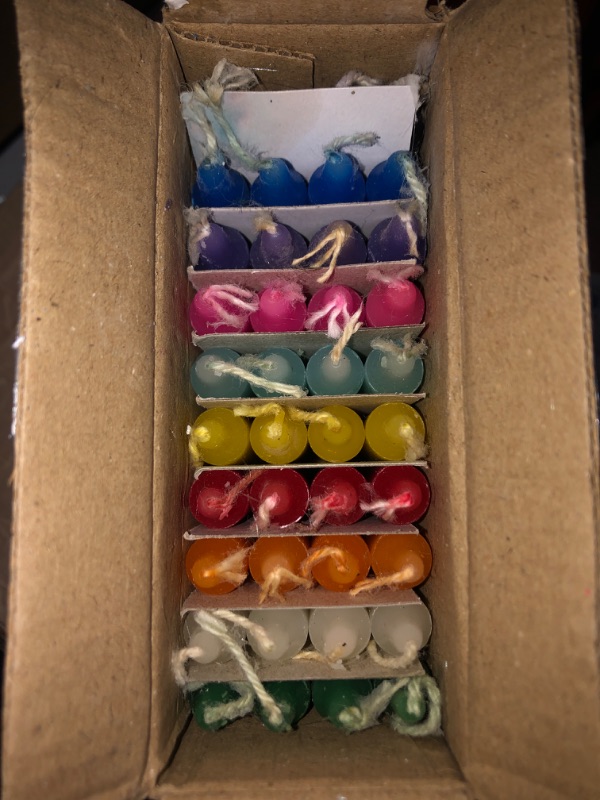 Photo 2 of  (40 Candles) - One Shipping Charge! Multicolor Pack of 40