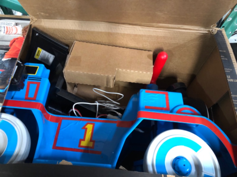 Photo 4 of ***USED - MISSING PARTS - SEE COMMENTS***
Power Wheels Thomas & Friends battery-powered ride-on train with track for indoor play, toddler toys, for ages 1-3 years PW Thomas on track ride on