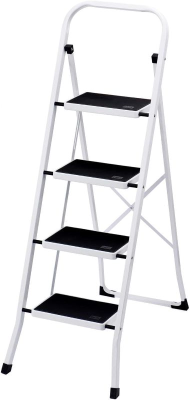 Photo 1 of (similar to stock photo) cali green Step Sturdy Step Stools for Adults with Wide Anti-Slip Pedal, Portable Folding Step Stool with Handle