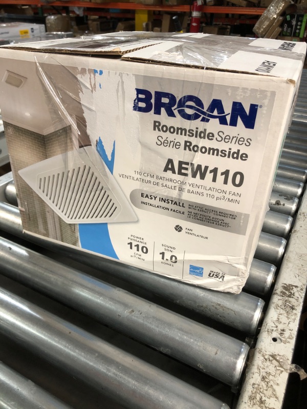 Photo 5 of Broan-NuTone AE110 Invent Flex ENERGY STAR Qualified Single-Speed Ventilation Fan, 110 CFM 1.0 Sones, White