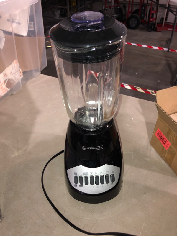 Photo 2 of (READ FULL POST) BLACK+DECKER Countertop Blender with 5-Cup Glass Jar, 10-Speed Settings, Black, BL2010BG