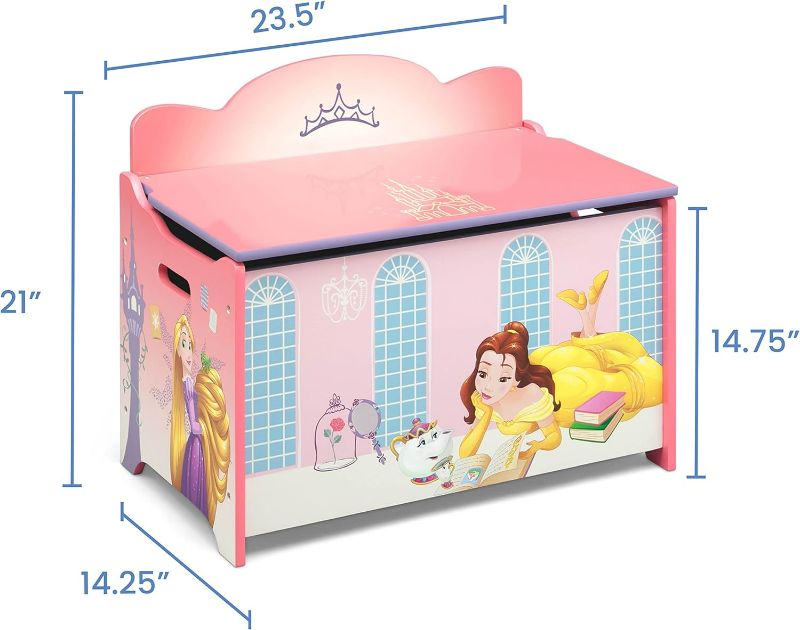 Photo 5 of (READ FULL POST) Delta Children Deluxe Toy Box, Disney Princess