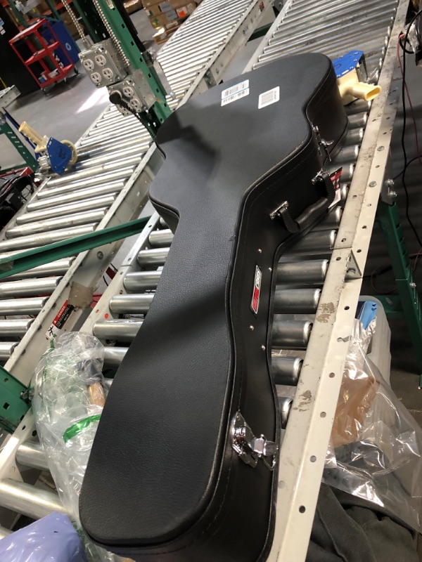 Photo 1 of Gator Cases Hard-Shell Wood Case for 6 or 12 String Acoustic Dreadnought Guitars (GWE-DREAD 12) & D'Addario EPS510 ProSteels Electric Guitar