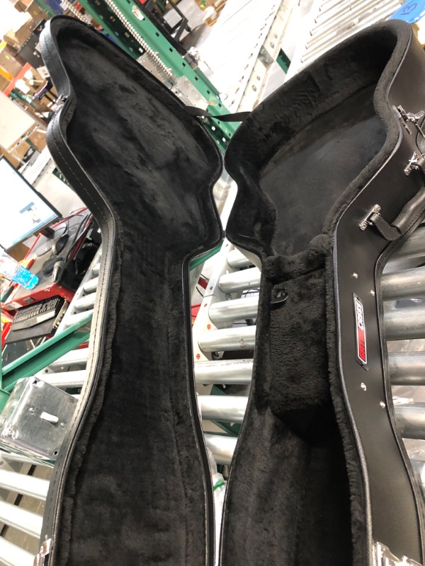 Photo 1 of Gator Cases Hard-Shell Wood Case for 6 or 12 String Acoustic Dreadnought Guitars (GWE-DREAD 12) & D'Addario EPS510 ProSteels Electric Guitar