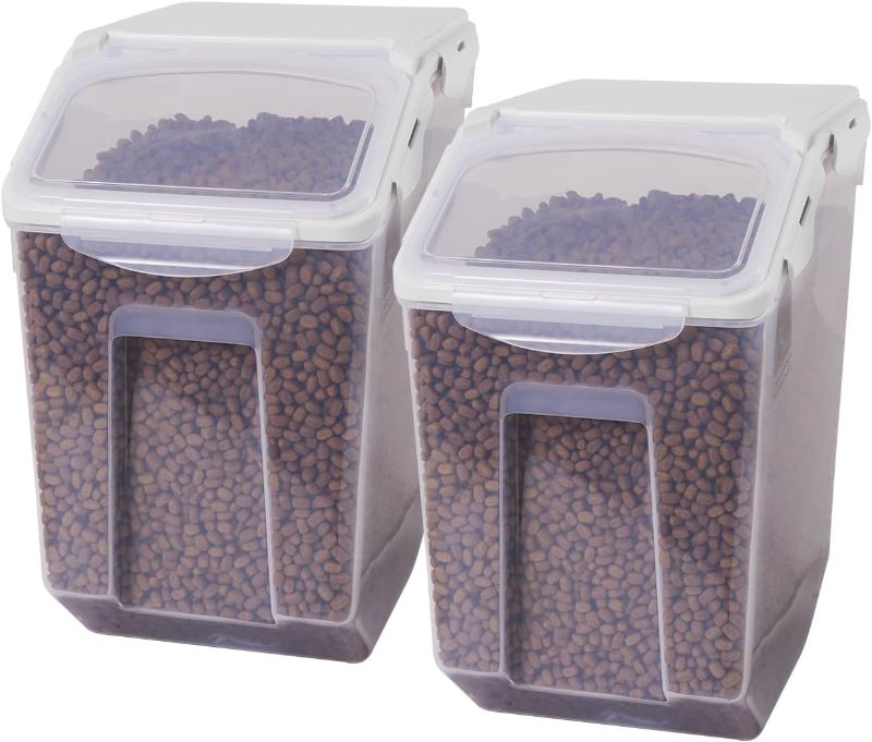 Photo 1 of HBlife 2 Pack Plastic Pet Food Storage Container 