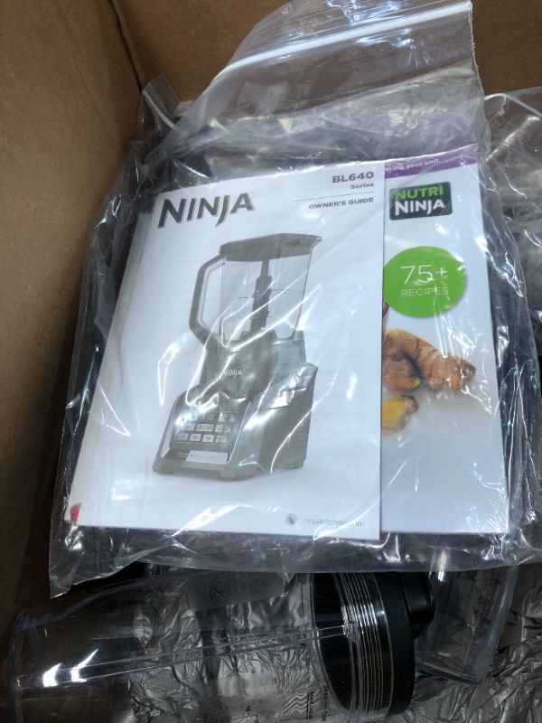 Photo 6 of ***USED - LIKELY MISSING PARTS - UNABLE TO VERIFY FUNCITONALITY***
Ninja BL642 Nutri Ninja Personal & Countertop Blender with 1200W Auto-iQ Base, 72 oz. Pitcher, and 18, 24, & 32 oz. To-Go Cups with Spout Lids, For Smoothies, Shakes & More, Dishwasher Saf