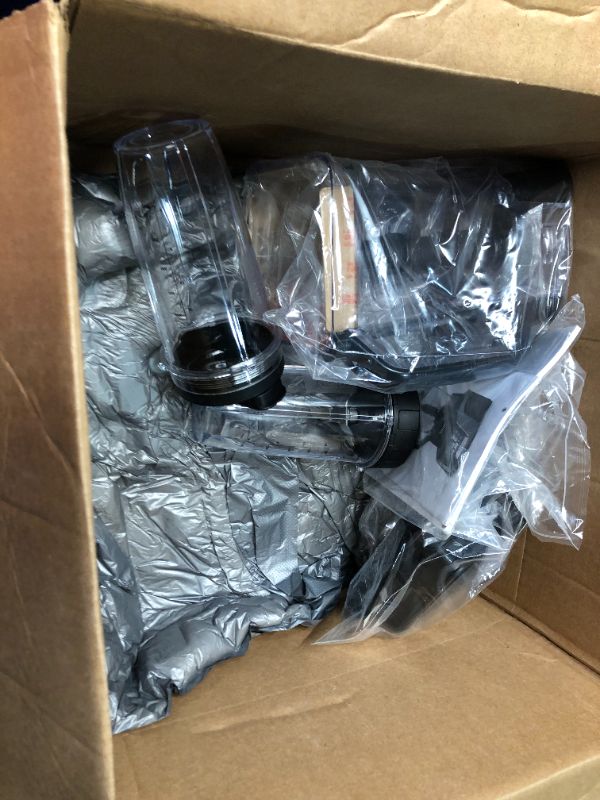 Photo 7 of ***USED - LIKELY MISSING PARTS - UNABLE TO VERIFY FUNCITONALITY***
Ninja BL642 Nutri Ninja Personal & Countertop Blender with 1200W Auto-iQ Base, 72 oz. Pitcher, and 18, 24, & 32 oz. To-Go Cups with Spout Lids, For Smoothies, Shakes & More, Dishwasher Saf