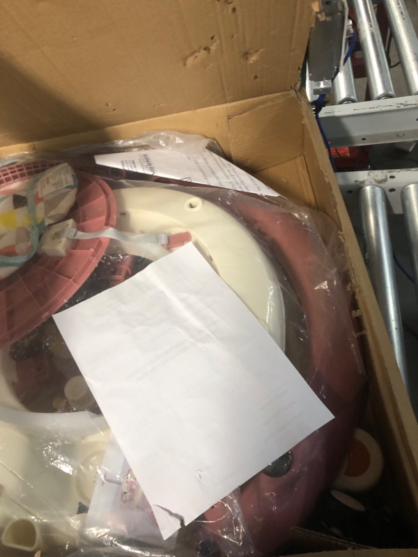 Photo 2 of ***USED - LIKELY MISSING PARTS - UNABLE TO VERIFY FUNCTIONALITY***
HXG 4 in 1 Baby Walker, Baby Walker with Wheels & 4 Heights Adjustable, Foldable Baby Walker Include Musical Toy Tray and PVC Pedals, Baby Walkers for Babies 6-18 Months Pink