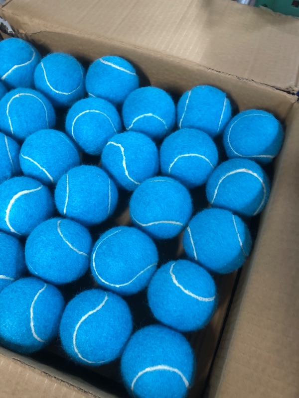 Photo 3 of Tennis Balls, 90 Pack Training Tennis Balls Practice Balls, Pet Dog Playing Balls