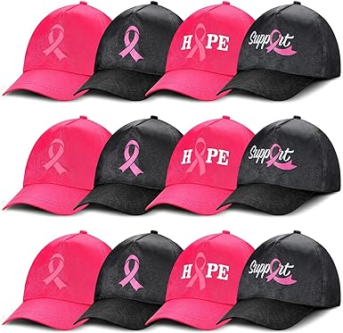 Photo 1 of Handepo 20 Pcs Breast Cancer Awareness Baseball Cap