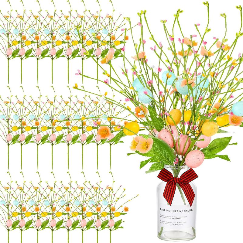 Photo 1 of Artificial Easter Egg Picks Artificial Easter Stems 