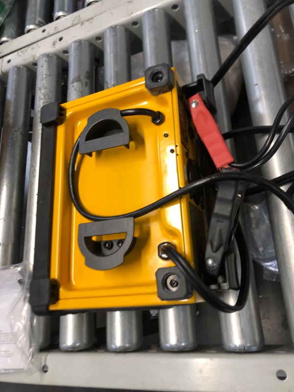 Photo 1 of DEWALT DXAEC801B 30 Amp Bench Battery Charger: 80 Amp Engine Start, 2 Amp Maintainer, 120V AC Outlet, 3.1A USB Port, Battery Clamps Single Battery Charger