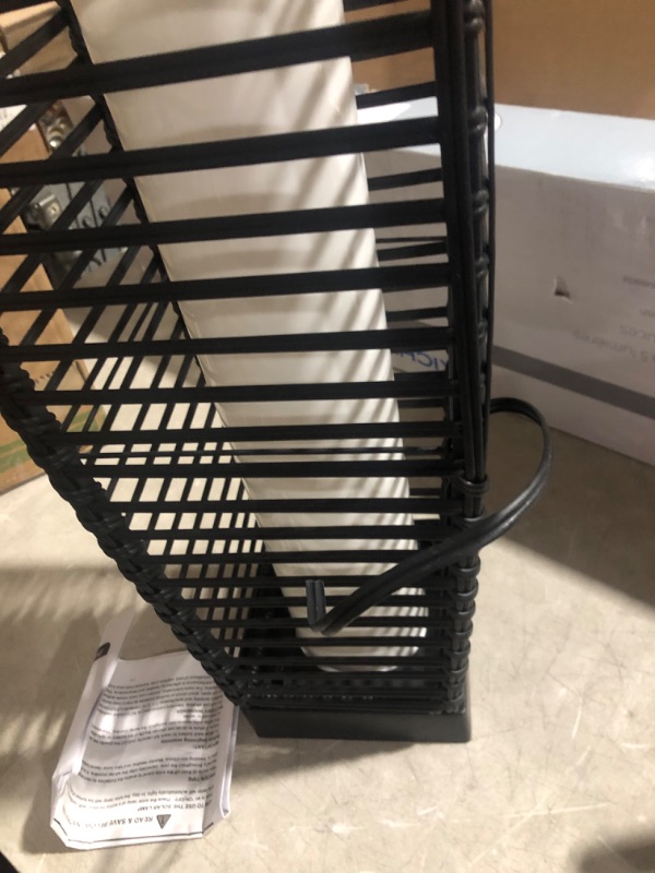 Photo 1 of ***DAMAGED - UNABLE TO TEST - SEE COMMENTS***
Grand patio Outdoor Floor Lamp Solar Powered Lantern Waterproof Resin Wicker Boho Deck Lights for Garden Porch Decor, Large Crossover