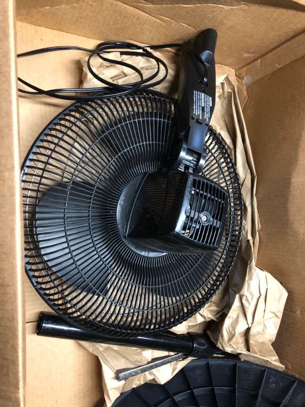 Photo 7 of ***USED - MISSING REMOTE - OTHER PARTS LIKELY MISSING AS WELL - BLADES DON'T SPIN***
Lasko S16612 Oscillating 16? Adjustable Pedestal Stand Fan with Timer, Thermostat and Remote for Indoor, Bedroom, Living Room, Home Office & College Dorm Use, 16 Inch, Bl