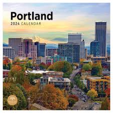 Photo 1 of 2024 Portland Monthly Wall Calendar by Bright Day, 12 x 12 Inch