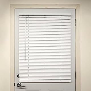 Photo 1 of Cordless Vinyl Mini Blinds, White, 22.5"W x 36"H