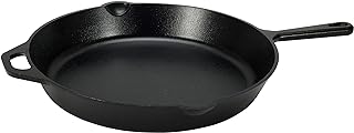 Photo 1 of  Heavy-Duty Healthy Cast Iron Skillet 10-inch, Cast Iron Pan, Dual Handles & Dual Pouring Lips, Safe across All Cooktops, Oven, BBQ, or Campfire 10 inch