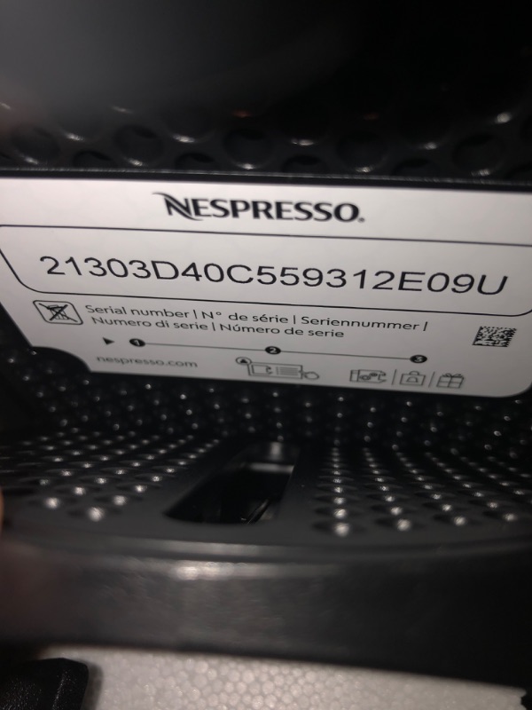 Photo 2 of Nespresso Inissia Espresso Machine by De'Longhi,24 oz, Black Machine 