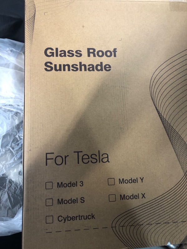 Photo 3 of 2024 Upgrade Tesla Model 3 Roof Sunshade [No-Sagging, Blocks 99% UV] Tesla Model 3 Accessories 2024 Heat Insulation Light-Tight Foldable Sun Shade Roof for Model 3 2020-2023 - Gray Tesla Model 3 2020-2023