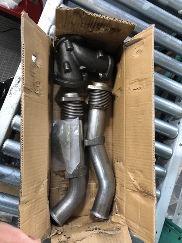 Photo 2 of JDMSPEED New Turbo Diesel With Hardware Bellowed Up Pipe Kit Replacement For Ford F250 F350 F450 F550 