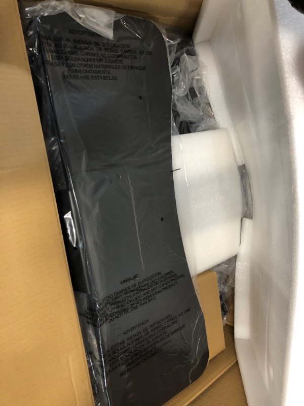 Photo 1 of HUANUO Standing Desk Converter, 32 inch Sit to Stand Riser, Height Adjustable Standing Desk Riser, Black