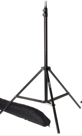 Photo 1 of Amazon Basics Aluminum Light Photography Tripod Stand with Case - Pack of 1