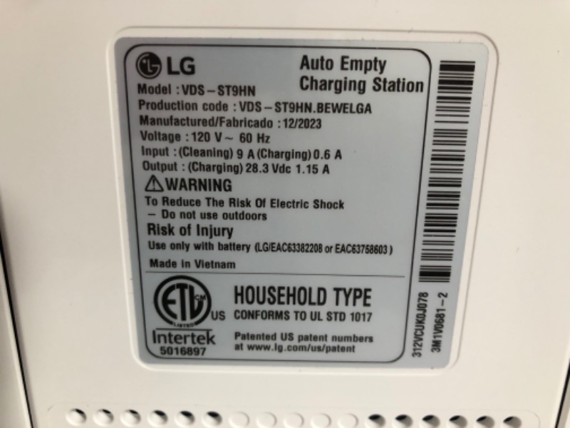 Photo 11 of ***USED - DIRTY - COVERED IN SCUFFS AND SCRAPES - POWERS ON - UNABLE TO TEST FURTHER - NO PACKAGING***
LG CordZero A931KWM All in One Cordless Stick Vacuum with Auto Empty, New Dual Floor Max Nozzle, Quick Release Rechargeable Battery, 10 Year Motor Warra