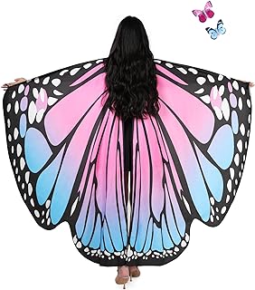 Photo 1 of AWAYTR Women Butterfly Wings Shawl - Fairy Ladies Cape Halloween Dress Up Costume Accessory Adult size 1025400396
1025400396
