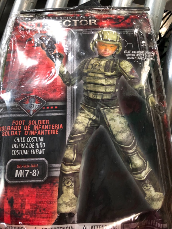 Photo 2 of Disguise Operation Rapid Strike Red Sector Foot Soldier Classic Muscle Boys Costume, 7-8