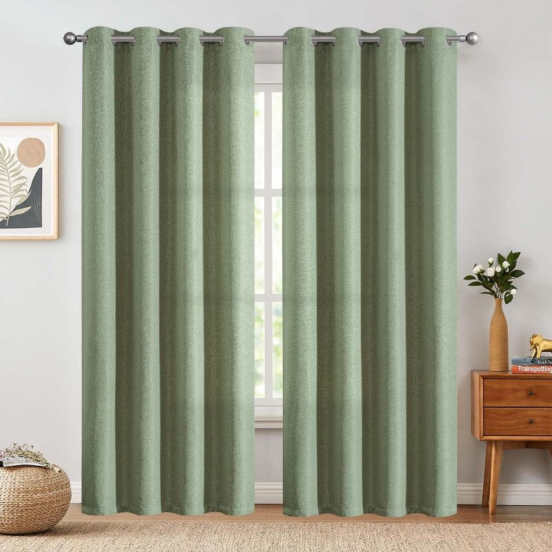 Photo 1 of 
jinchan Linen Textured Curtain 90 Inches Long 