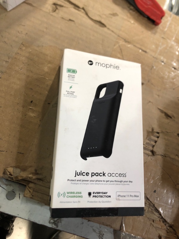 Photo 2 of mophie Juice Pack Access - Ultra-Slim Wireless Charging Battery Case - Made for Apple iPhone 11 Pro Max - Black