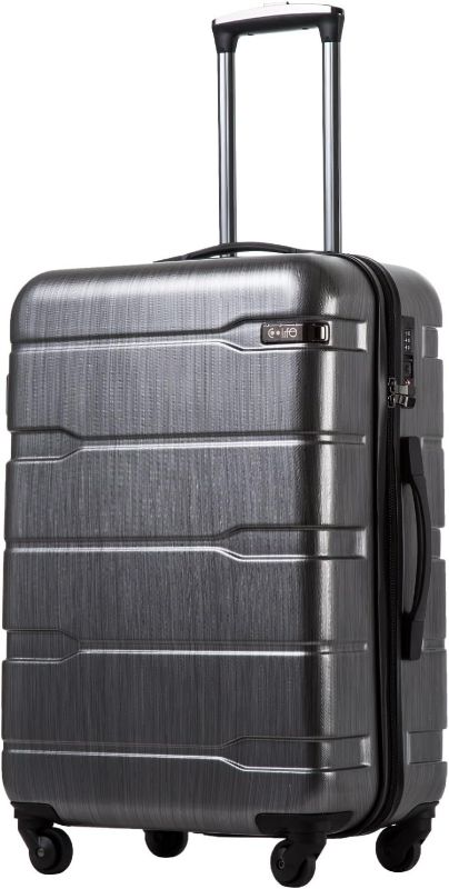 Photo 1 of Coolife Luggage Expandable Suitcase PC+ABS 3 Piece Set with TSA Lock Spinner 20in24in28in GRAY