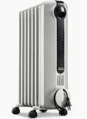 Photo 1 of DeLonghi Up to 1500-Watt Radiant Tower Indoor Electric Space Heater with Thermostat
